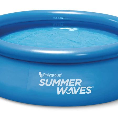 Summer Waves® Round Quick Set Inflatable Pool with Filter Pump, 8-ft x 26-in