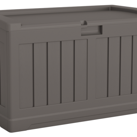 Suncast Resin Outdoor Storage Deck Box, Medium, Brown, 50-Gal