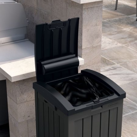 Suncast Trash Hideaway Outdoor Garbage/Trash Refuse Container, 135L