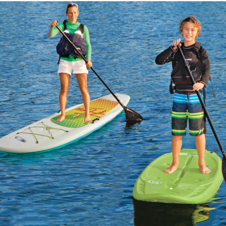 Pelican Vibe 80 Junior 1-Person Stand Up Paddle Board, Lime, 8-ft