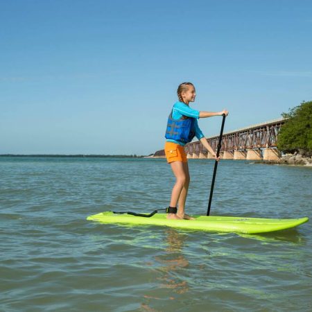 Pelican Vibe 80 Junior 1-Person Stand Up Paddle Board, Lime, 8-ft