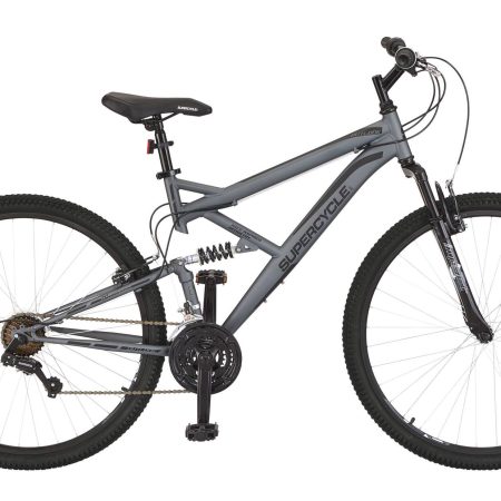 Supercycle Outlook Dual-Suspension Mountain Bike,  29-in, Grey/Black