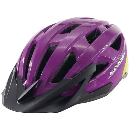 Supercycle Pursuit Bike Helmet, Youth, Purple/Yellow