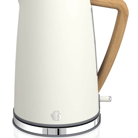 Swan Nordic Cordless Electric Kettle w/ Auto Shut Off, Stainless Steel, 1.7L