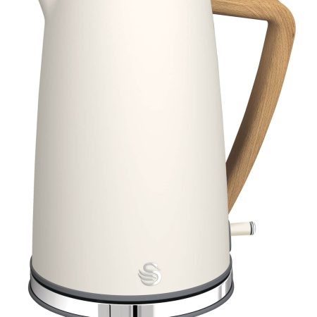 Swan Nordic Cordless Electric Kettle w/ Auto Shut Off, Stainless Steel, 1.7L