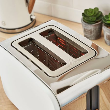 Swan Nordic Toaster w/ 6 Settings, Stainless Steel w/Rubber Finish, 2-Slices