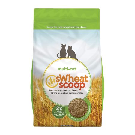 sWheat Scoop Wheat-Based Natural Multi-Cat Clumping Cat Litter, 11.3-kg