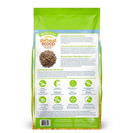 sWheat Scoop Wheat-Based Natural Multi-Cat Clumping Cat Litter