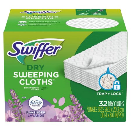 Swiffer Sweeper Dry Cloth Refills, Lavender Scent, 32 count