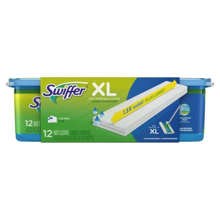 Swiffer XL Wet Mopping Cloth Refills,  Fresh Scent, 12 count