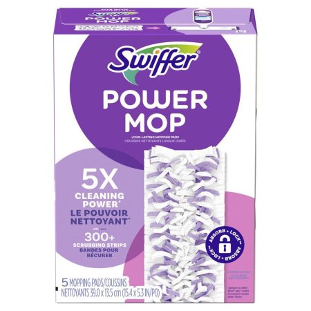 Swiffer PowerMop Mopping Pad Refill, 5-pk