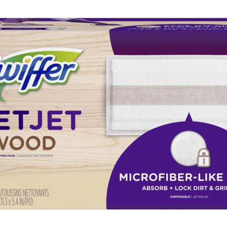 Swiffer WetJet Wood Spray Mop Refill Mopping Pads, 20 count