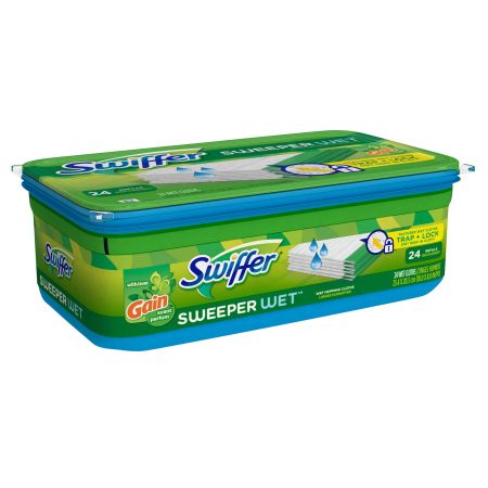 Swiffer Sweeper Wet Mopping Cloth Refills with Gain Original Scent, 24 Count