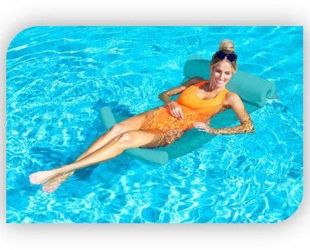 Swimways Yogo Pool Float/Lounger, with carry straps, 6.x 6 x 25 2/4-in