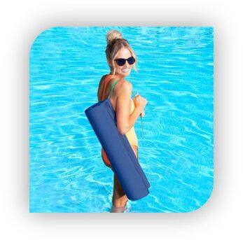 Swimways Yogo Pool Float/Lounger, with carry straps, 6.x 6 x 25 2/4-in