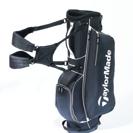 TaylorMade 5.0 4-Way Anti-Split Golf Stand Bag with Trunk Handle, Black