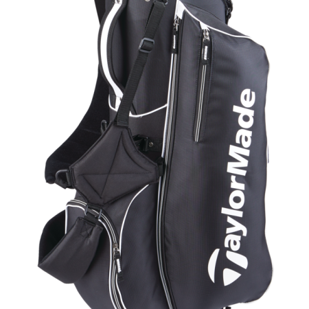 TaylorMade 5.0 4-Way Anti-Split Golf Stand Bag with Trunk Handle, Black