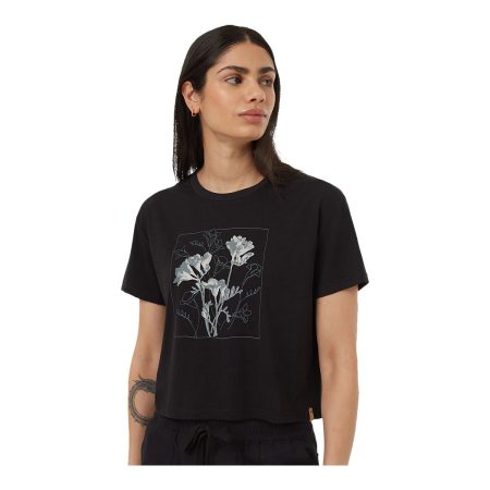 Tentree Women's Floral Crop T Shirt