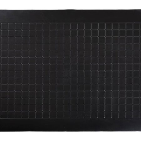 CANVAS Textilene Anti Fatigue Indoor Comfort Floor Mat, Black & Grey Checkered, 18-in x 30-in