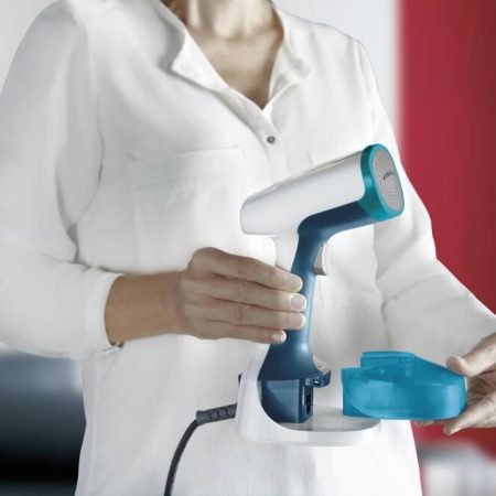 T-fal 1110W Handheld Clothes Steamer, 5 Minutes of Continuous Steam, 45 Second Heat Up