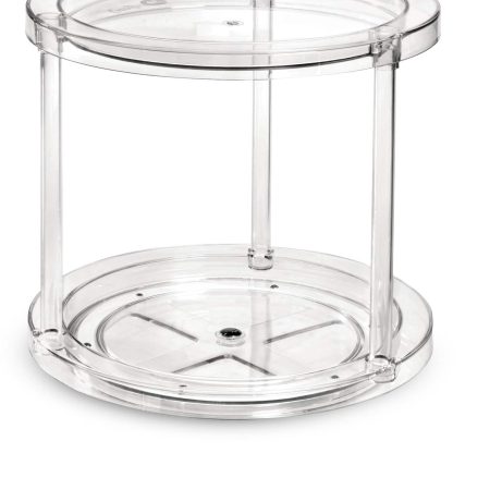 The Home Edit by iDESIGN Clear 2-Tier Rotating Turntable Organizer