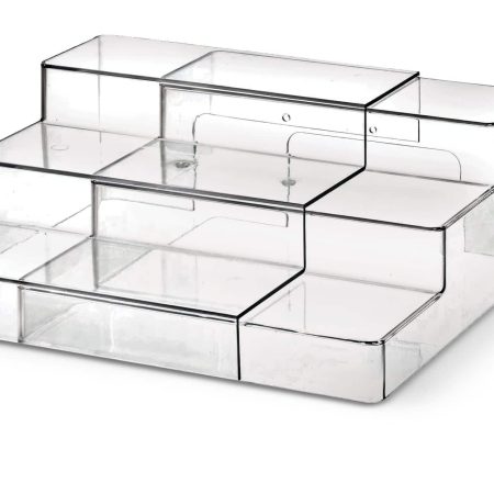 The Home Edit by iDESIGN Clear 3-Tier Expandable Organizing Storage Shelf