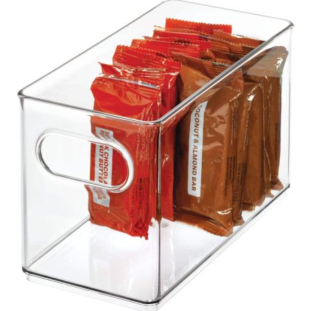 The Home Edit x iDESIGN Clear Plastic Narrow Stacking Pantry Bin Storage Organizer