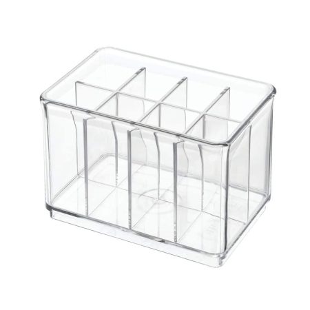 The Home Edit by iDESIGN Clear Stackable Short Shallow Organizing Storage Bin, 0.5-L