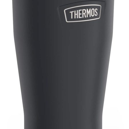 Thermos Icon™ Vacuum Insulated Stainless Steel Portable Travel Tumbler with Leakproof Spinner Lid, Granite, 16-oz