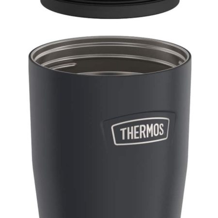 Thermos Icon™ Vacuum Insulated Stainless Steel Portable Travel Tumbler with Leakproof Spinner Lid, Granite, 16-oz