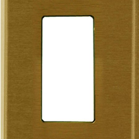 Atron Electro Industries 2163RBR Rocker Style Switch Plate, 1 Gang, Brass