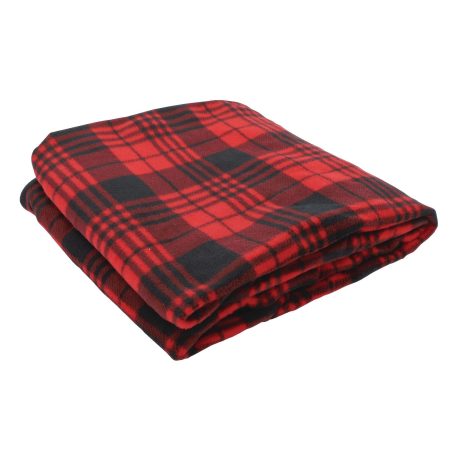 Treksafe Automotive 12V Heated Fleece Travel Blanket, Plaid, 57 x 40-in