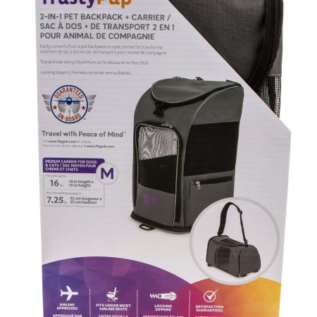 TrustyPup® 2-In-1 Dog Travel Backpack Pet Carrier