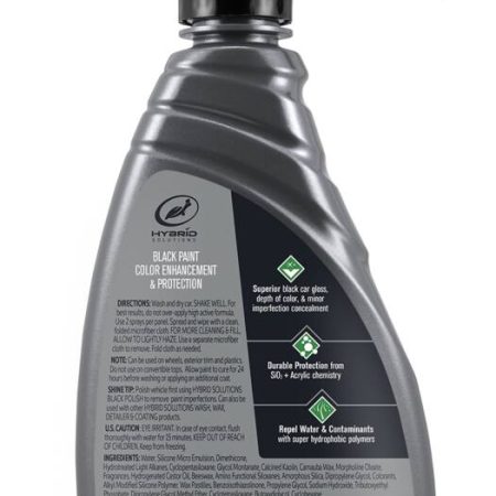 Turtle Wax Hybrid Solutions Car Ceramic Acrylic Black Wax Spray, 473-mL