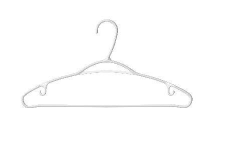 type A Plastic Slim Hangers, 10-pk