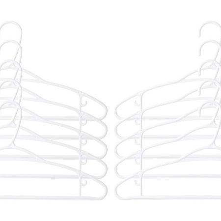 type A Plastic Slim Hangers, 10-pk