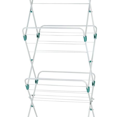 type A 3-Tier Vertical Collapsible Drying Rack, 23.5 x 20.5 x 58-in