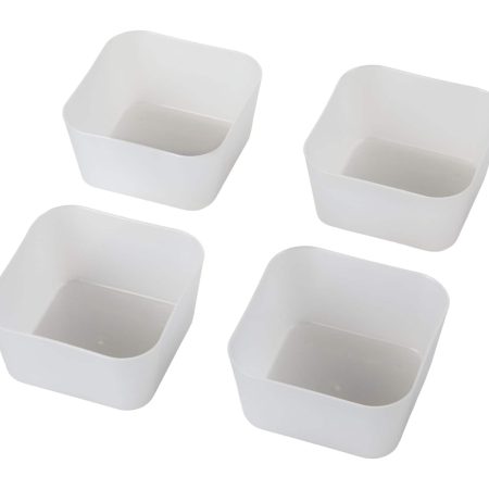 Type A Small Square Drawer Organizer Bins, 4-pk