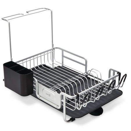 type A Forte Aluminum Dish Rack with 360 Swivel Tray