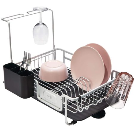 type A Forte Aluminum Dish Rack with 360 Swivel Tray