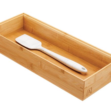 Type A Bamboo Drawer Organizer Tray/Box For Kitchen/Office/Home Storage, 15 x 6-in