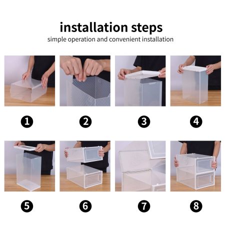 type A Clear Modular Shoe Box and Storage, 2-pk