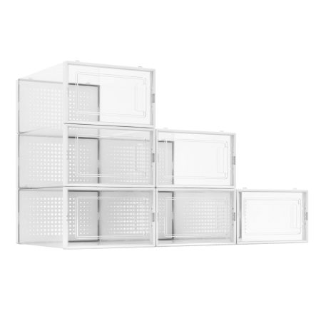 type A Clear Modular Shoe Box and Storage, 2-pk