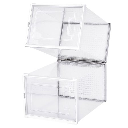 type A Clear Modular Shoe Box and Storage, 2-pk