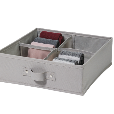 type A Ease 4-Slot Drawer Organizer, 11.6-in x 11.6-in x 4-in