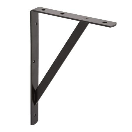 type A Heavy-Duty Shelf Bracket, Black, 11 x 16-in