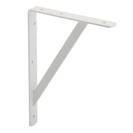 type A Heavy-Duty Shelf Bracket, White, 8 x 12-in