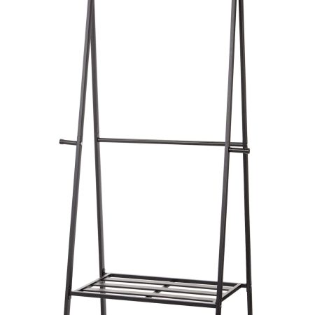 type A Perspective A-Frame Freestanding Clothing Rack with 2 Hanging Hooks