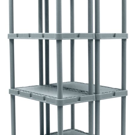 type A Prima Light-Duty 4-Tier Connecting Shelving Storage Unit, Holds up to 220-lb