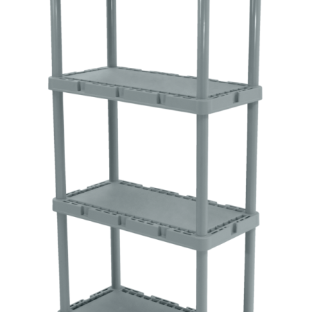 type A Prima Light-Duty 4-Tier Connecting Shelving Storage Unit, Holds up to 220-lb